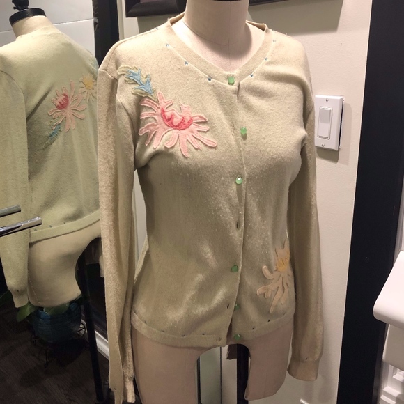 Deborah Lindquist Bespoke Cashmere Sweater Sz L